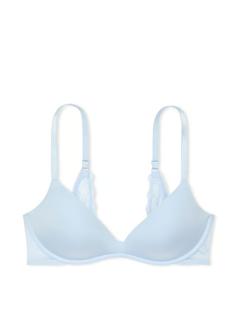 Кружевной комплект белья Victoria's Secret Push-Up бюст и трусики бразильяны 1159838287 (Голубой 36B/L)
