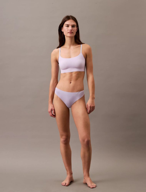 Безшовні трусики тонг Calvin Klein 1159838370 (бузковий M)