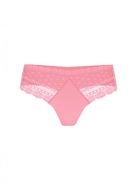 Комплект белья Victoria's Secret бюст Push-Up и трусики тонг 1159838428 (Розовый 32B/XS)