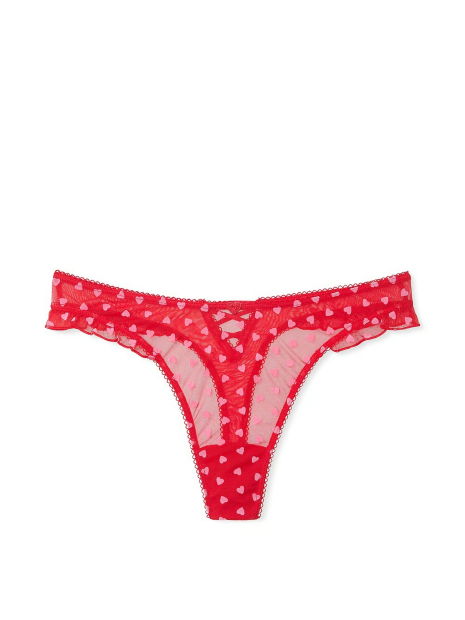 Комплект белья Victoria's Secret бюст и трусики 1159840149 (Красный 32C/S)