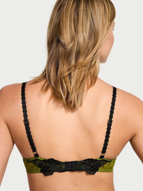 Жіночий комплект білизни Victoria's Secret погруддя та відкриті трусики стрінги 1159838936 (Зелений 38C/L)
