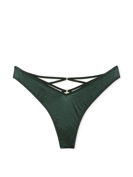 Комплект Victoria's Secret бюст Push-Up и трусики тонг 1159838975 (Зеленый 40D/XXL)