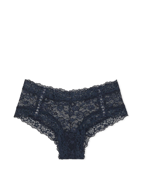 Мереживний комплект білизни Victoria's Secret погруддя Push-Up і трусики чики 1159839754 (Синій 34C/S)
