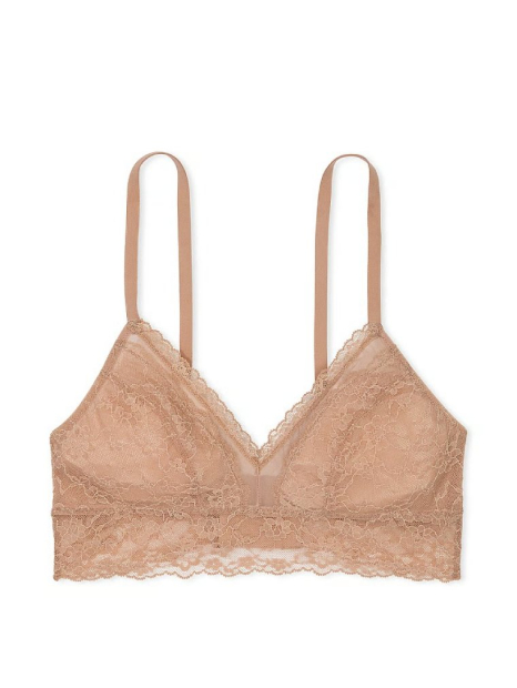 Шикарний комплект білизни Victoria's Secret бралетт та трусики бразилії 1159840133 (Бежевий XL)