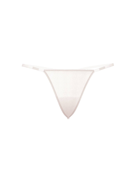 Комплект белья со стразами Victoria's Secret бюст и трусики стринги 1159840263 (Бежевый 36C/L)