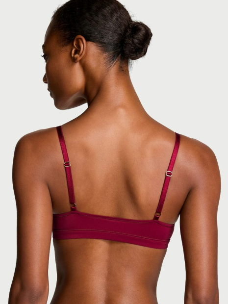 Комплект білизни Victoria's Secret бралетт та трусики тонг 1159840560 (Бордовий L)