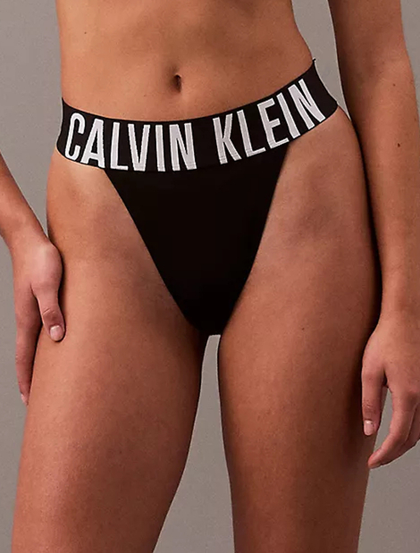 Женский комплект белья Calvin Klein бюст и трусики тонг 1159840854 (Черный S)