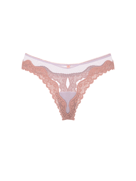Комплект белья Victoria's Secret бюст и трусики тонг 1159842037 (Оранжевый 34B/S)