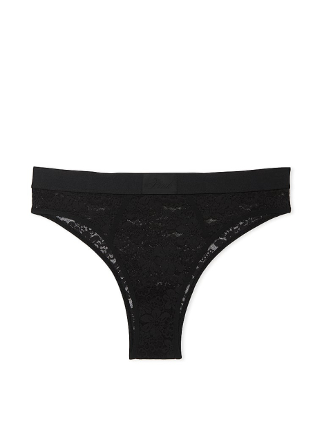 Эффектный комплект белья Victoria's Secret Pink бюст Super Push-Up и трусики бразилианы 1159842141 (Черный 32B/XS)