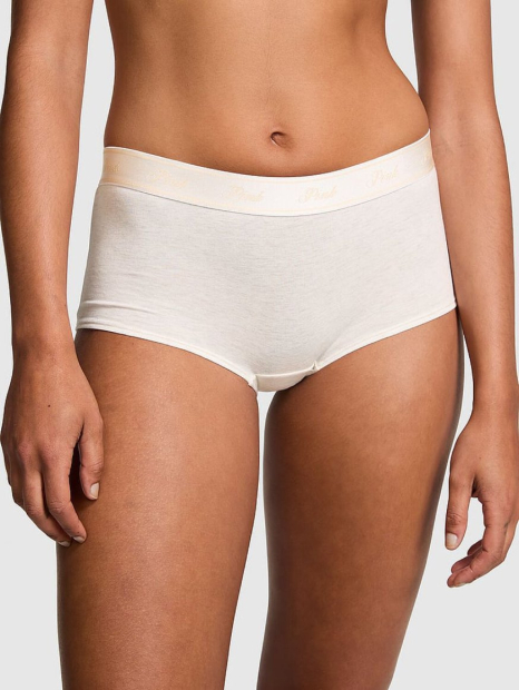 Комплект білизни Victoria's Secret Pink браслет та трусики шортики 1159844624 (Молочний S)