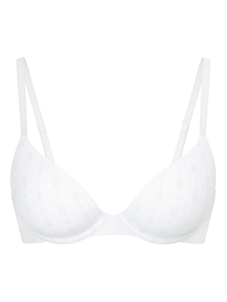 Комплект білизни Victoria's Secret погруддя Push Up та трусики тонг 1159846804 (Білий 34A/S)