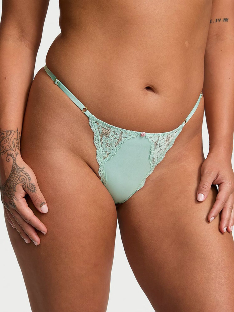 Комплект білизни Victoria's Secret бюст Push-Up та трусики стрінги 1159848550 (Зелений 34A/S)