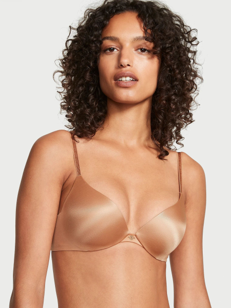 Комплект білизни Victoria's Secret погруддя Push-Up та трусики танга 1159849238 (Бежевий 32A/XS)