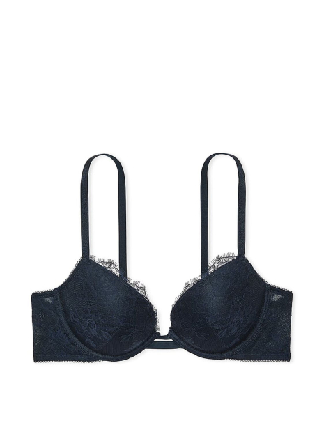 Комплект белья Victoria's Secret бюстгальтер Push-up и трусики тонг 1159849853 (Синий 34A/S)