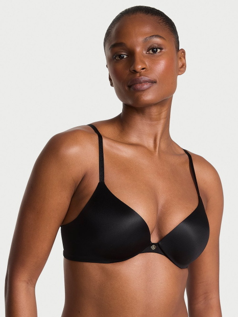 Комплект белья Victoria's Secret бюст Push-Up и трусики танга 1159849857 (Черный 38D/XL)