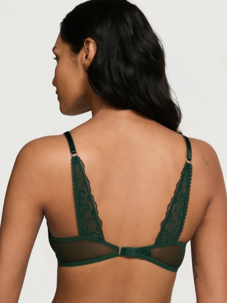 Женский комплект белья Victoria's Secret бюст Push-Up и трусики стринги 1159851954 (Зеленый 36C/M)