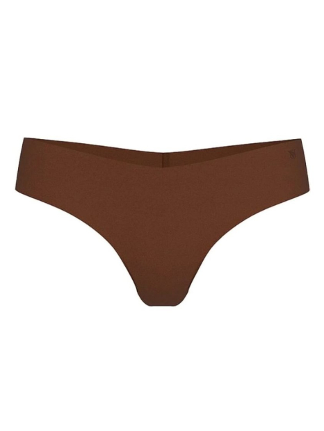 Гладкий комплект белья Victoria's Secret бралетт с технологией FeatherSoft и трусики тонг 1159852273 (Коричневый S)
