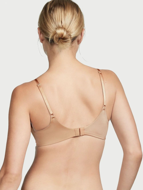 Комплект білизни Victoria's Secret погруддя Push-Up та трусики танга 1159852320 (Бежевий 36C/L)
