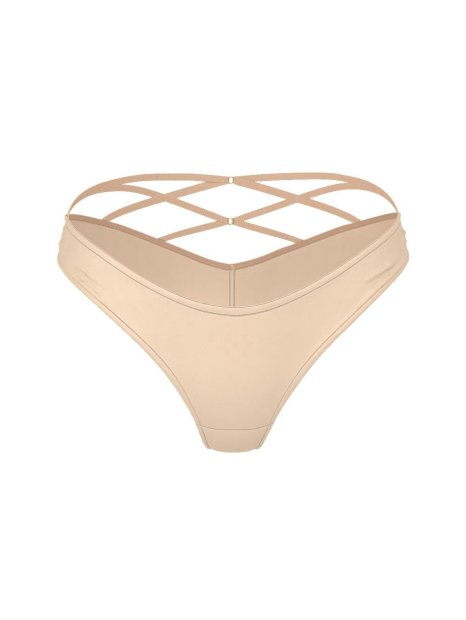 Комплект білизни Victoria's Secret погруддя Push-Up та трусики танга 1159852320 (Бежевий 36C/L)