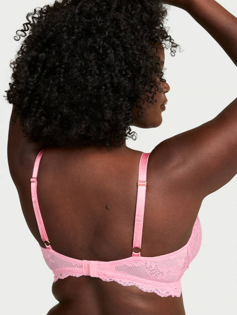 Комплект белья Victoria's Secret бралетт триангл и трусики бразильяны 1159853012 (Розовый XS)