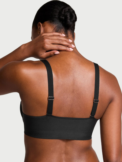 Жіночий комплект білизни Victoria's Secret бюстгальтер і безшовні трусики 1159853574 (Чорний 34A/S)