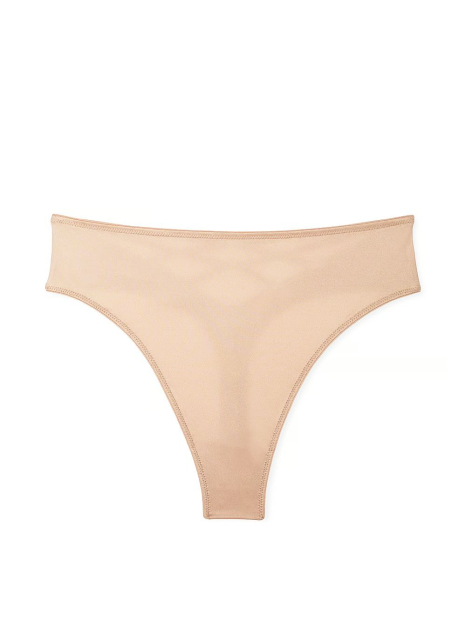 Комплект білизни Victoria's Secret погруддя Push-Up та трусики тонг 1159853610 (Бежевий 34D/M)