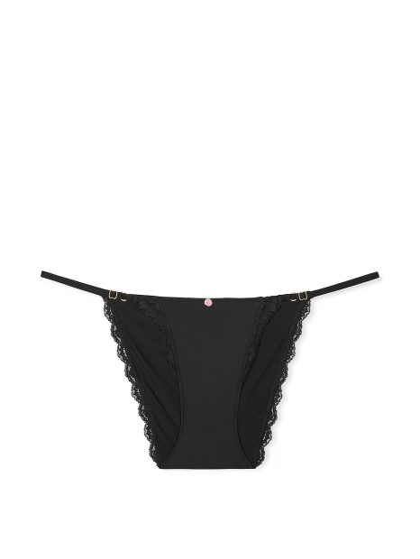 Женский комплект белья Victoria's Secret бюст с технологией Infinity Flex и трусики бикини 1159853692 (Черный 32C/S)