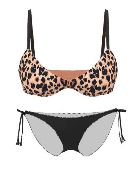 Комплект белья Victoria's Secret бюст и трусики чики 1159854209 (Разные цвета 34C/M)