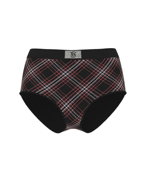 Женский комплект белья со стразами Victoria's Secret лиф и трусики брифы 1159856309 (Черный 32C/S)