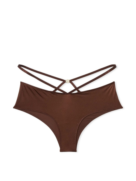 Комплект белья Victoria's Secret бюст Push-up и трусики чики 1159856391 (Коричневый 34B/M)