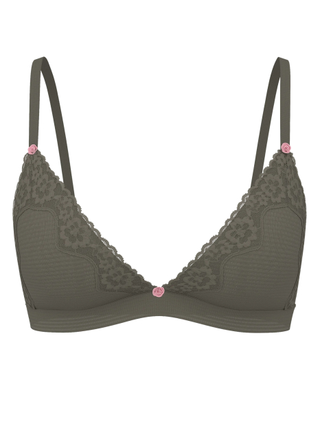 Комплект белья Victoria's Secret бралетт триангл и трусики тонг 1159857728 (Зеленый XL)