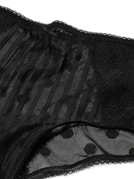 Напівпрозорий комплект білизни Victoria's Secret ліф та трусики чики 1159857785 (Чорний 34C/S)