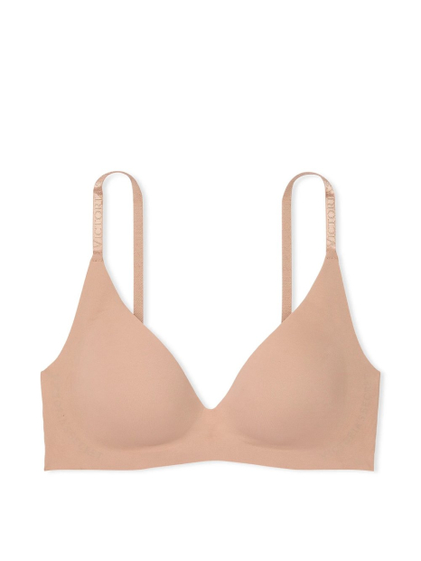 Безшовний комплект білизни Victoria's Secret погруддя Push-up і трусики брифи 1159857799 (Бежевий S)