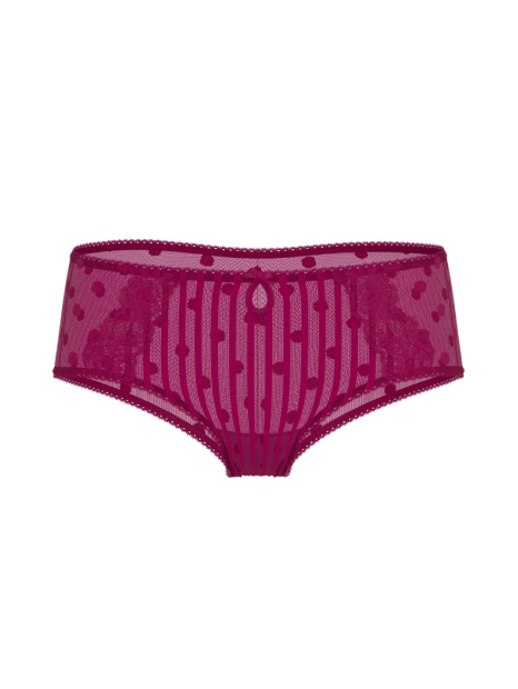 Полупрозрачный комплект белья Victoria's Secret лиф и трусики чики 1159858181 (Бордовый 34B/M)