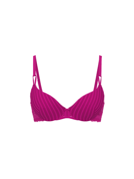 Комплект білизни Victoria's Secret погруддя Push-Up та безшовні трусики тонг 1159858386 (Рожевий 34B/S)