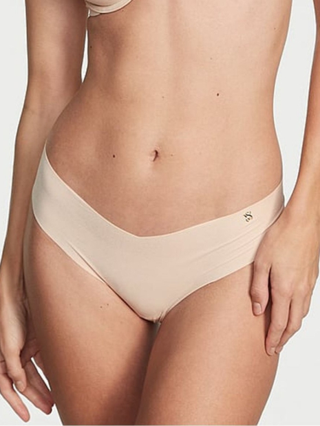 Комплект белья Victoria's Secret бюст и трусики тонг 1159858737 (Бежевый 38B/L)