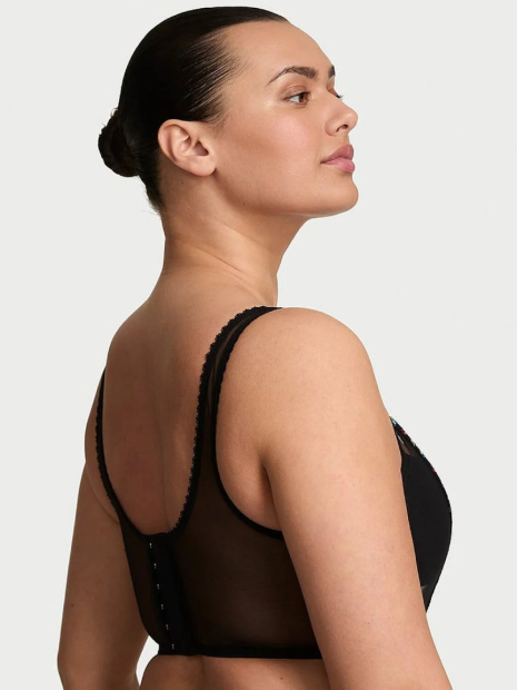 Комплект белья Victoria's Secret корсетный топ и трусики бикини 1159859348 (Черный L)