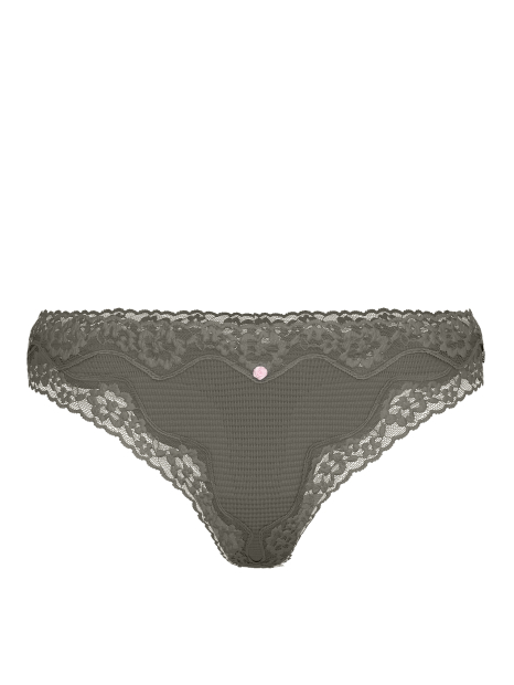 Комплект білизни Victoria's Secret погруддя та трусики тонг 1159859530 (Зелений 38C/XL)