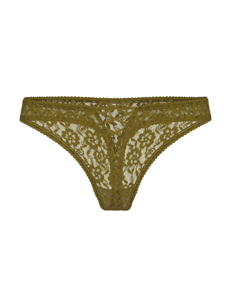 Жіночий комплект білизни Victoria's Secret погруддя Push-Up та трусики тонг 1159859730 (Зелений 34C/M)