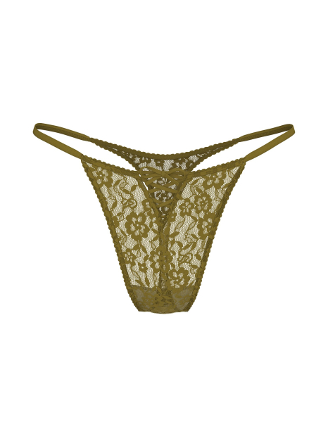 Жіночий комплект білизни Victoria's Secret погруддя Push-Up та трусики тонг 1159859738 (Зелений 38C/XL)