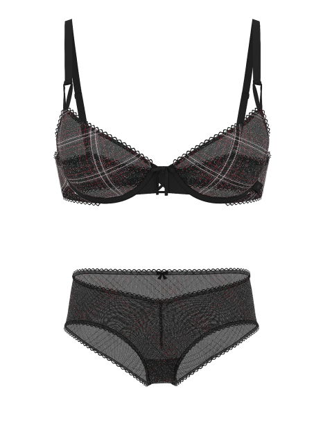 Комплект білизни Victoria's Secret бюст та трусики чики 1159861789 (Чорний 36B/M)