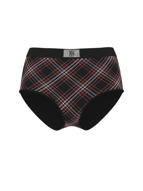 Жіночий комплект білизни зі стразами Victoria's Secret ліф і трусики 1159859965 (Чорний 40D/XXL)