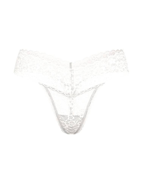 Кружевной комплект белья Victoria's Secret бюст и трусики тонг 1159860038 (Молочный 36D/L)