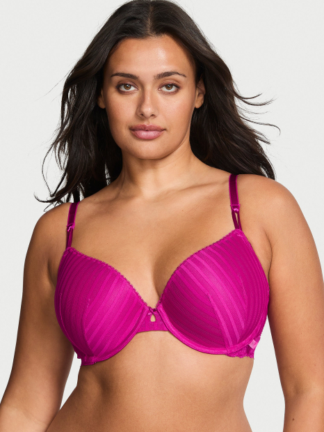 Комплект белья Victoria's Secret бюст и трусики тонг 1159860088 (Фиолетовый 34C/M)
