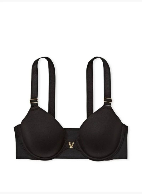 Комплект белья Victoria's Secret бюстгальтер и трусики бразильяны 1159860164 (Черный 38DD/XL)