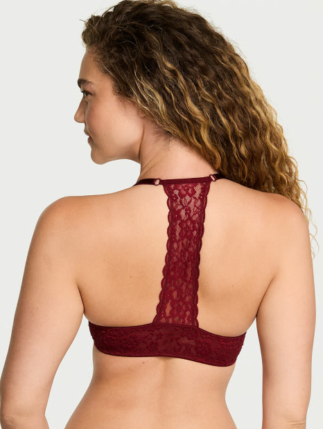 Комплект білизни Victoria's Secret погруддя Push-Up та трусики чики 1159860730 (Бордовий 34A/XS)