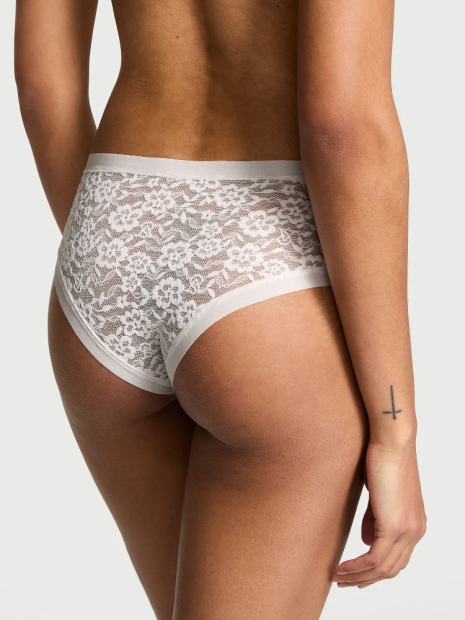 Мереживний комплект Victoria's Secret погруддя Push-Up і трусики чики 1159860734 (Білий 34A/XS)