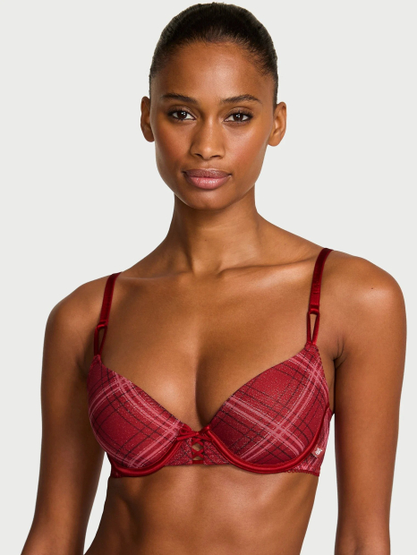 Комплект білизни Victoria's Secret бюст та трусики чики 1159860736 (Червоний 36C/L)