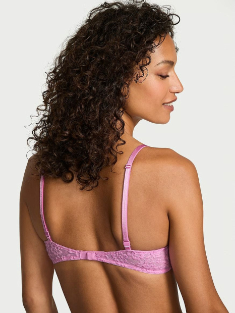 Комплект білизни Victoria's Secret бюст та трусики тонг 1159862104 (Рожевий 36C/L)