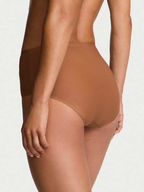 Гладкий комплект білизни Victoria's Secret бюст Push-up та трусики брифи 1159862115 (Коричневий 32B/XS)